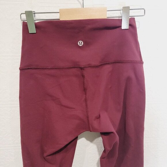 Lululemon Sz 4 Wunder Under High Rise Tight Garnet Full On Luon W5BJWS - Picture 7 of 9